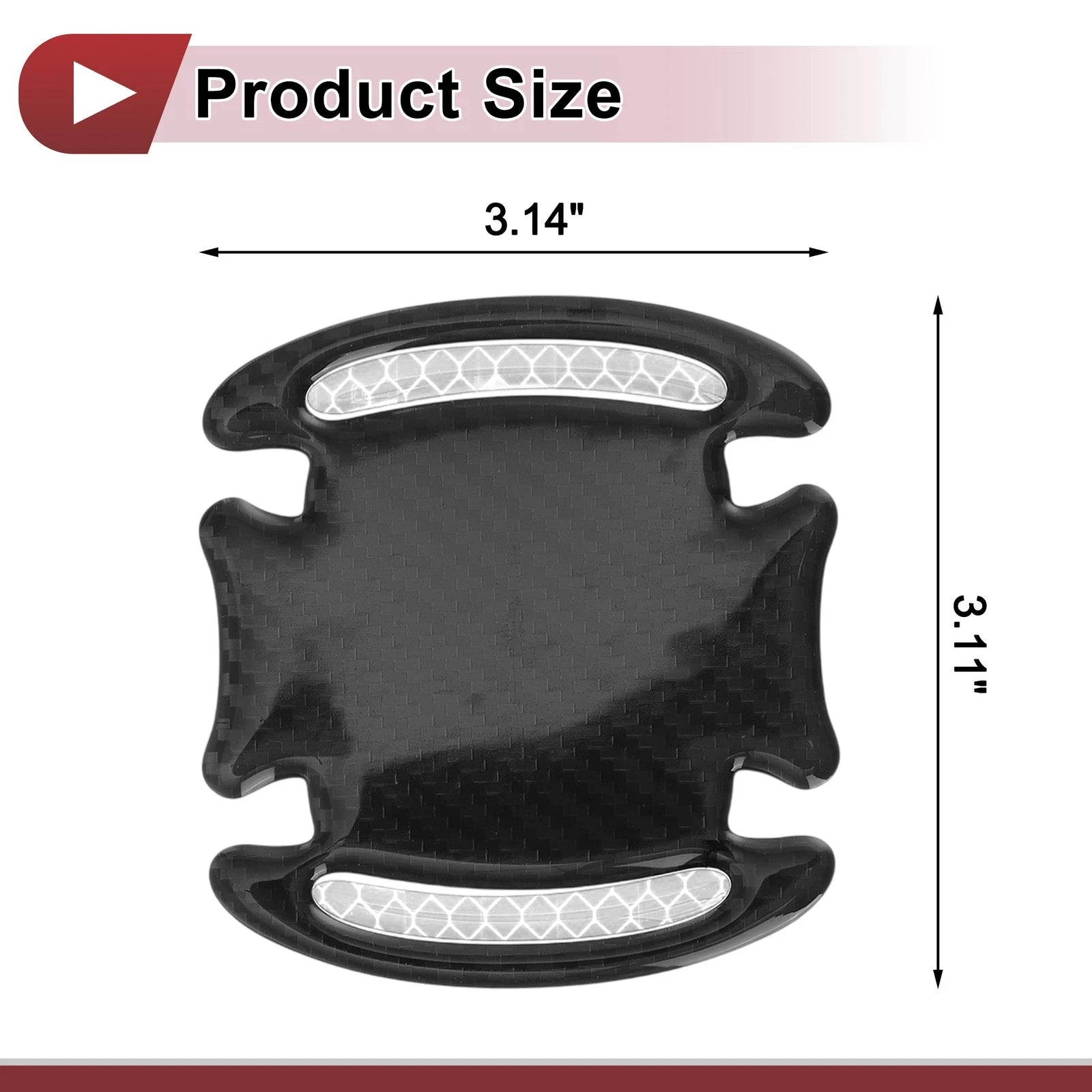 3D Car Door Handle Scratch Protector for Universal Vehicles (2010–2023)
