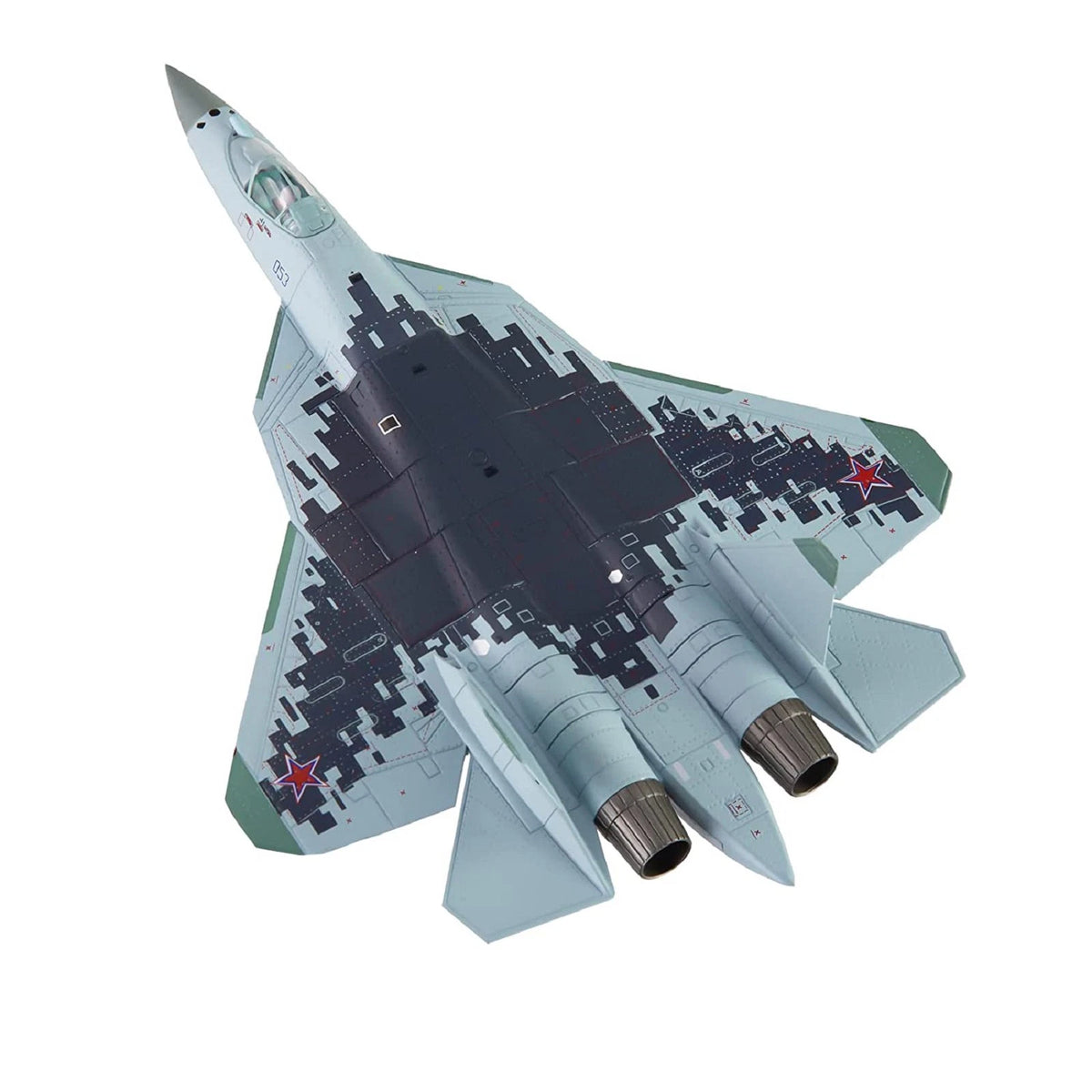 Diecast SU57 Fighter Aircraft Model (1:100 Scale)