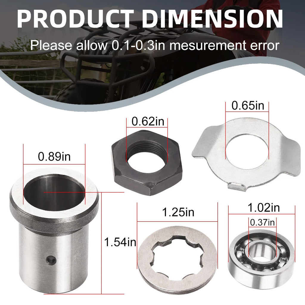 Lock Washer Nut Clutch Bearing Push Plate for Yamaha YFM350 Raptor 350 (2004–2013)