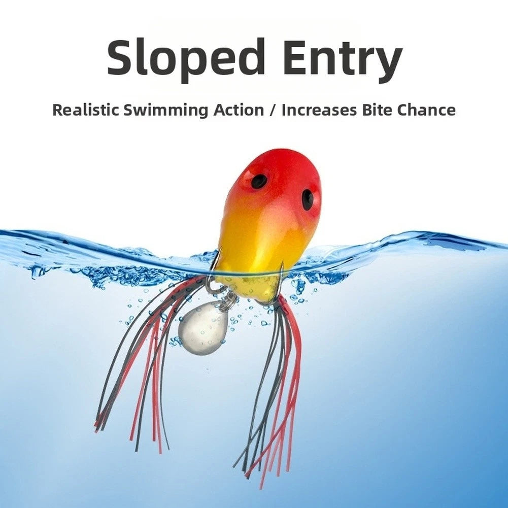 Spinner Equipped Lure 5g with Soft Silicone Body and Strong Hook Penetration