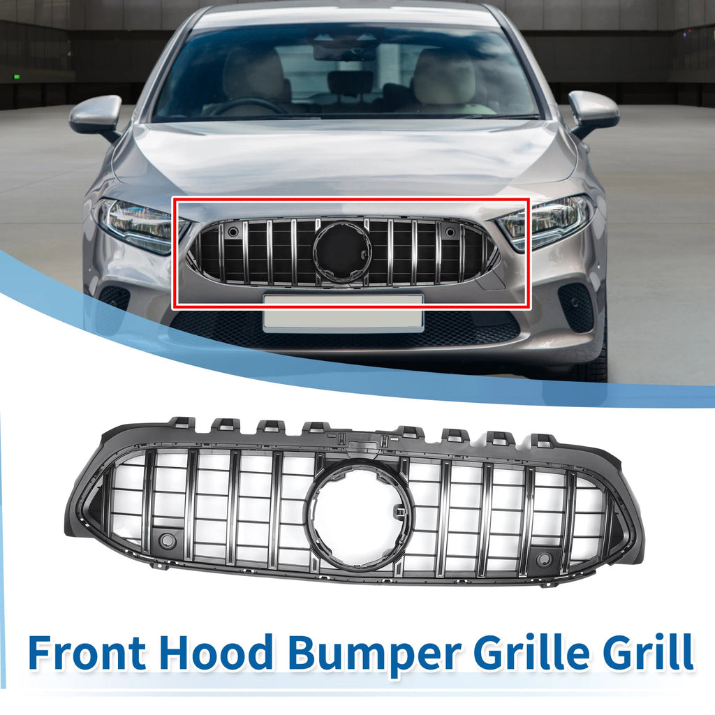 Front Upper Bumper Grille for Mercedes-Benz A-Class (2013–2018)