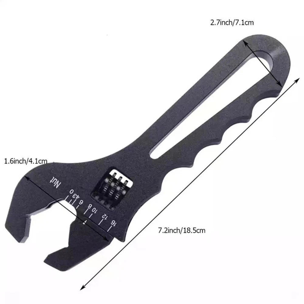 Lightweight Adjustable Hose Wrench for AN Connectors 3AN-16AN