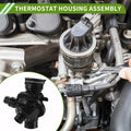 Engine Coolant Thermostat Housing Assembly Replacement for BMW 335i X5 X6 E92 E90 (2007–2016)