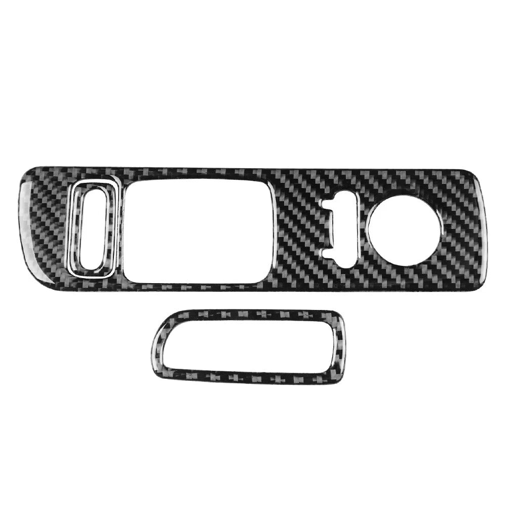Interior Door Window Control Cover Trim Fit Honda S2000 2000-2009 Black 3Pcs RHD