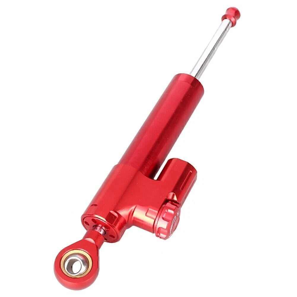CNC Aluminum Steering Damper Stabilizer for Kawasaki ZX-6R (2005–2006) Red