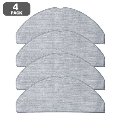 Set of 4 Reusable Microfiber Mop Pads for Haier HSR For M3 Robot Vacuum