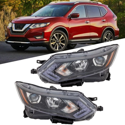Halogen Headlight Headlamps for Nissan Rogue Sport (2020–2022) Left Right