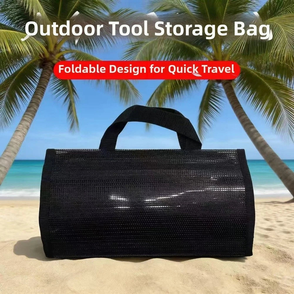 Foldable Transparent Mesh Fishing Lure Bag with 5 Compartments