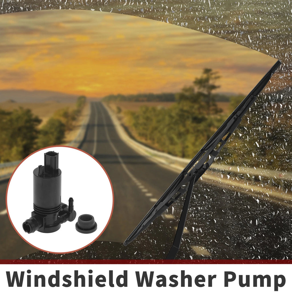 Windshield Washer Pump w/ Grommet for Ford (No. 8A6117K624A)