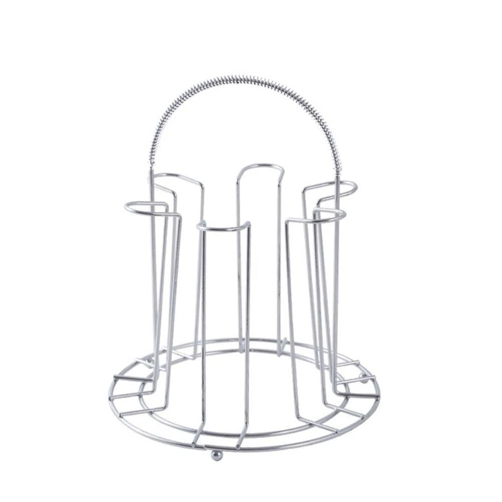 Stainless Steel Cup Rack Holder for Glass Drain and Storage