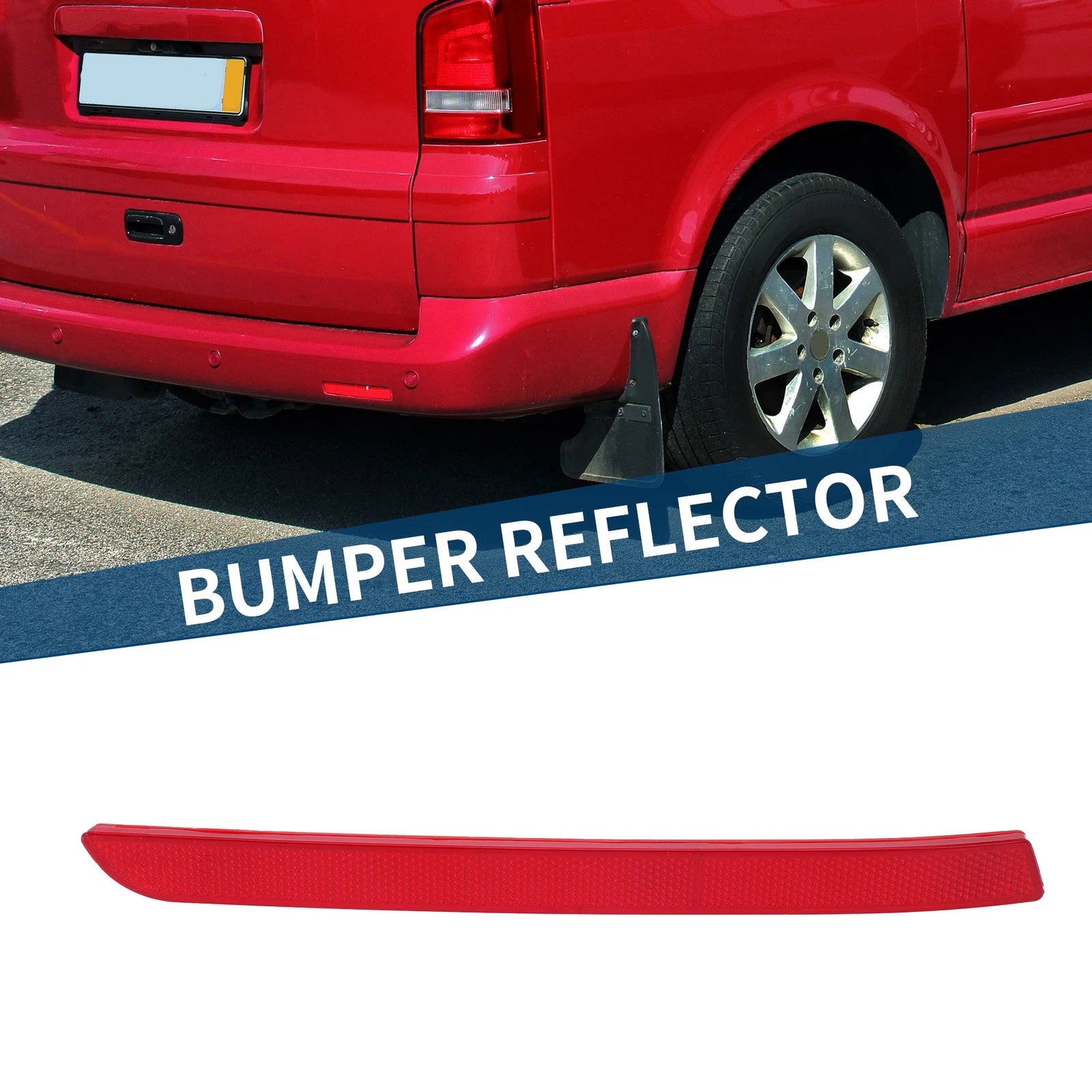 Rear Left Bumper Reflector No. 7E0945106A for VW Transporter T5 (2012–2016)