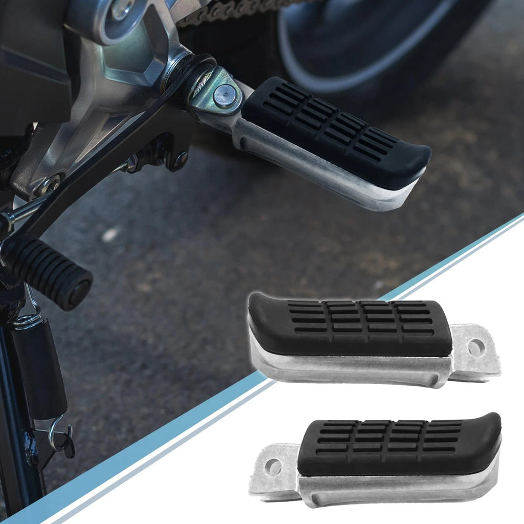 Motorcycle Footrest Peg Pair 8mm Aluminum for Honda (Black) (2005–2015)