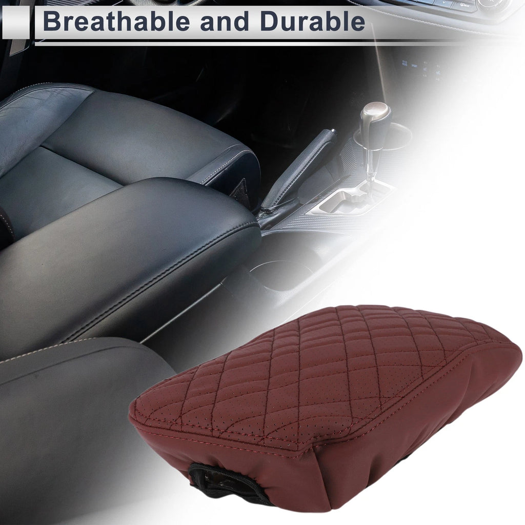 Car Center Console Cover Replacement for BMW X3 (2011–2017) Wine Red