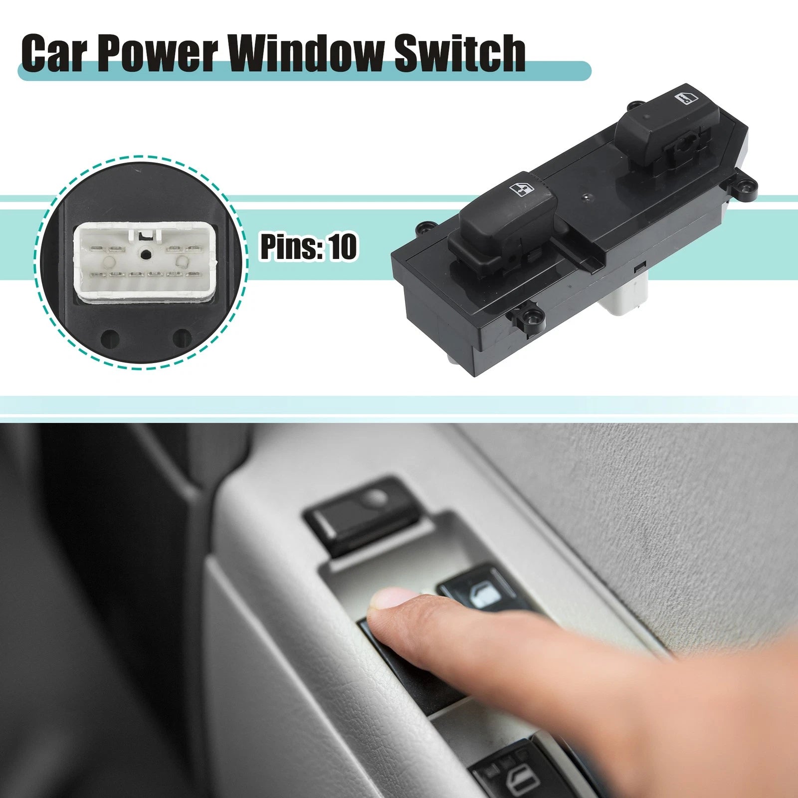 Passenger Side Power Window Switch for Hyundai Santa Fe 2007–2009