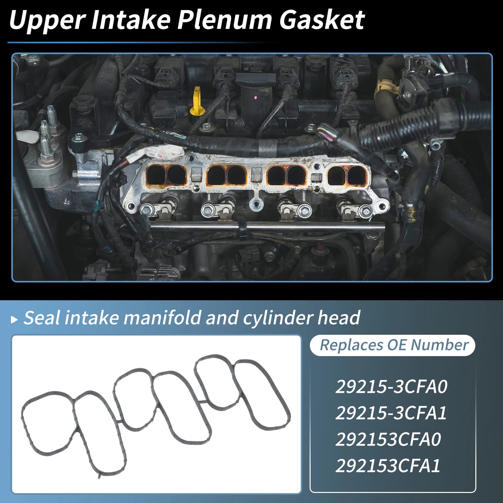 Upper Intake Plenum Gasket Replacement for Hyundai Santa Fe (2013–2018)
