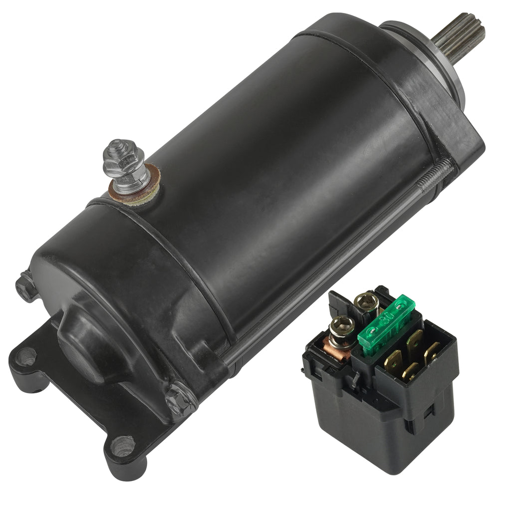 Starter and Relay Solenoid Replacement for Kawasaki Vulcan 1500 VN1500 (1996–2008)