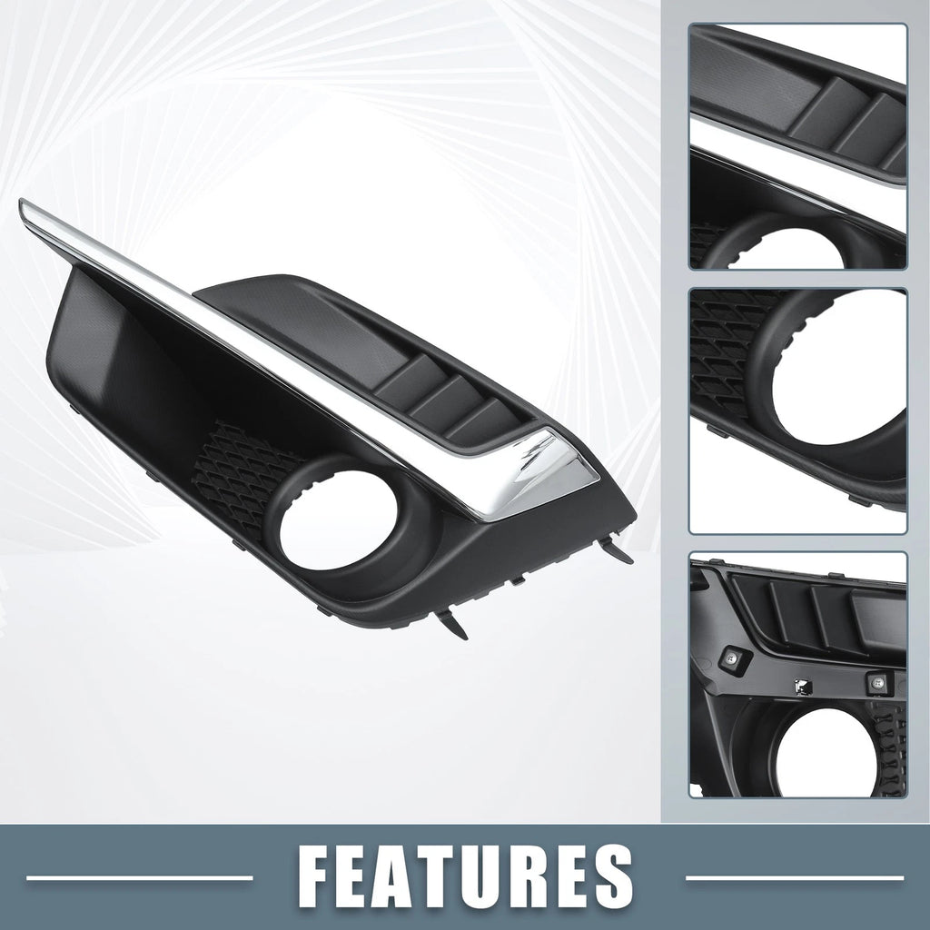 Front Left Right Fog Light Grille Cover 1 Pair for Subaru Impreza (2015–2016)