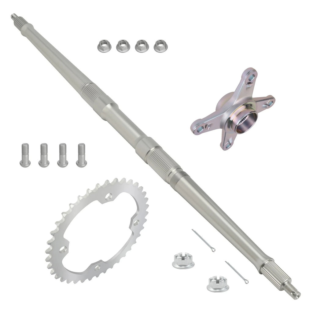 Rear Axle Shaft Kit w/ Collar Sprocket Hub for Yamaha YFZ450 (2004–2005)