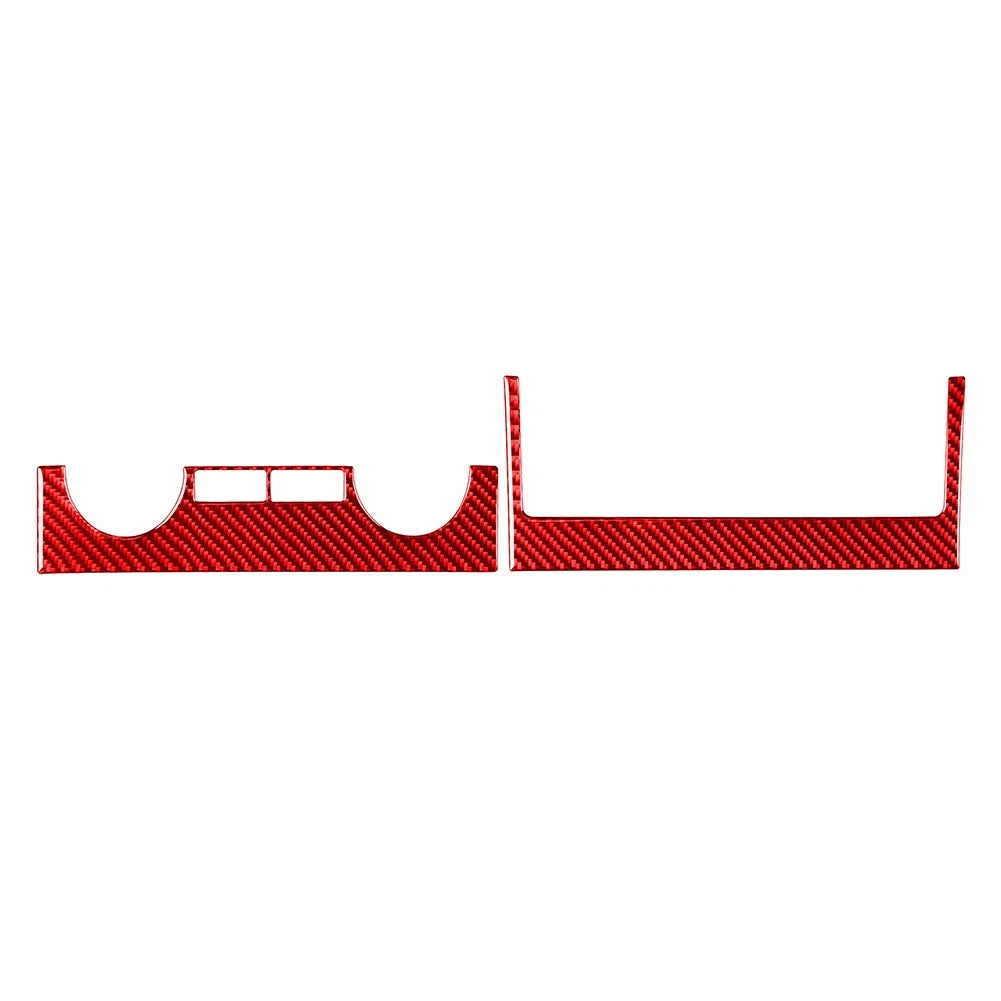 Set of 2 Conditioner Switch Panel Cover Trim for Toyota Tundra (2014–2021) RED
