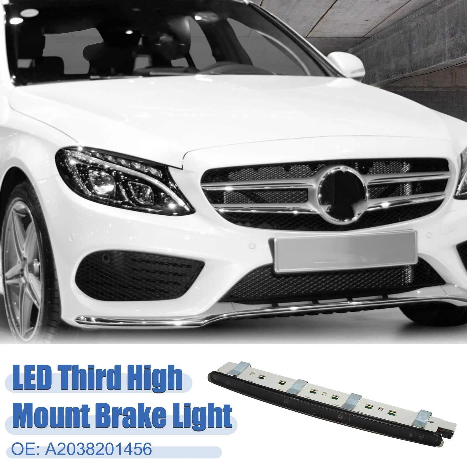High Level Third Rear Brake Light for Mercedes Benz C Class (2008–2013)