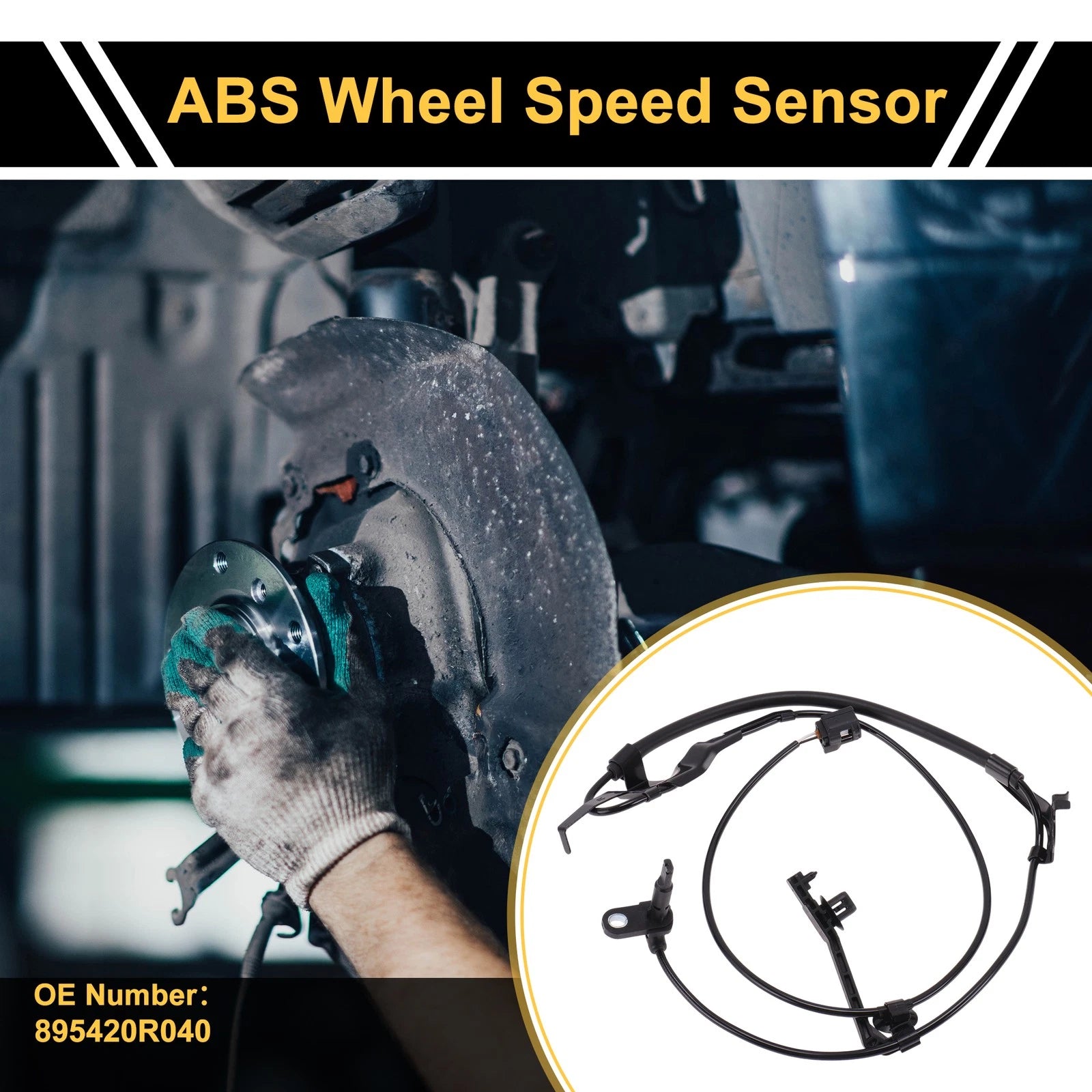 ABS Wheel Speed Sensor Right Front Replacement for Toyota Highlander (2012–2018)