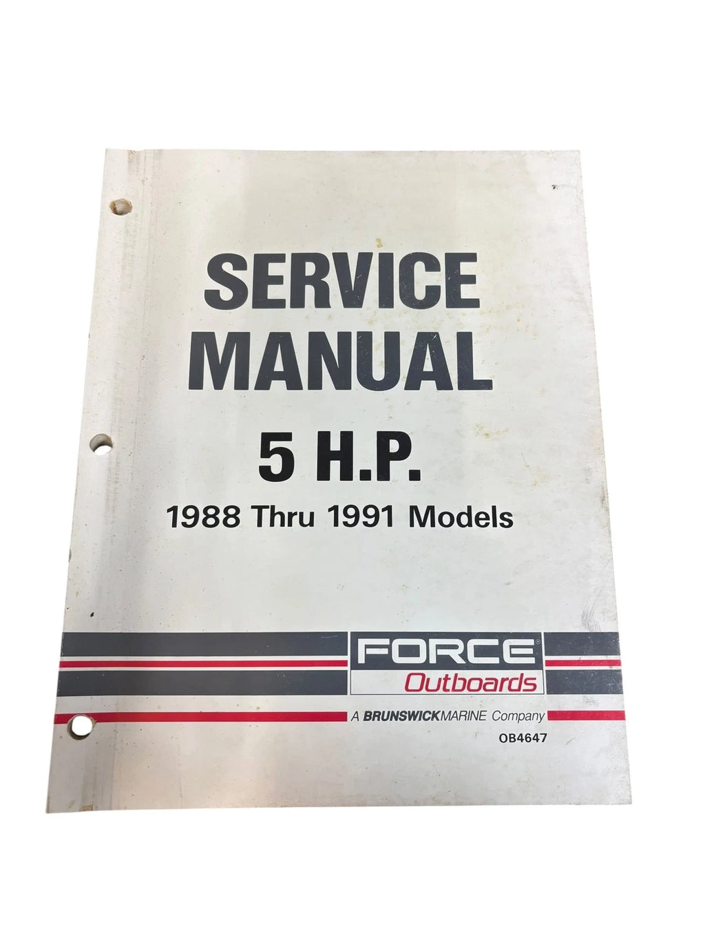 Service Manual for Force Outboards OB4647 5HP (1988–1991)