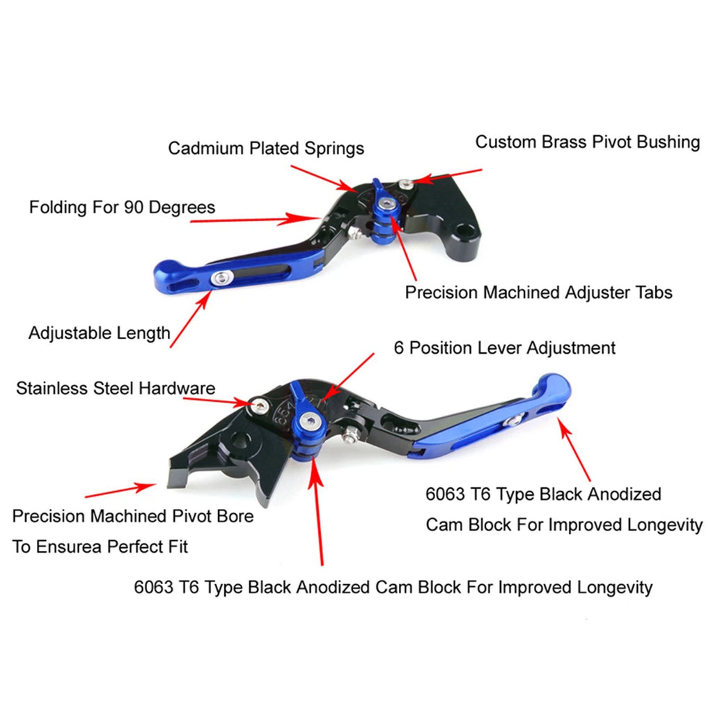 Adjustable Clutch Brake Lever for Yamaha XMAX 300 (2023–2025) Blue