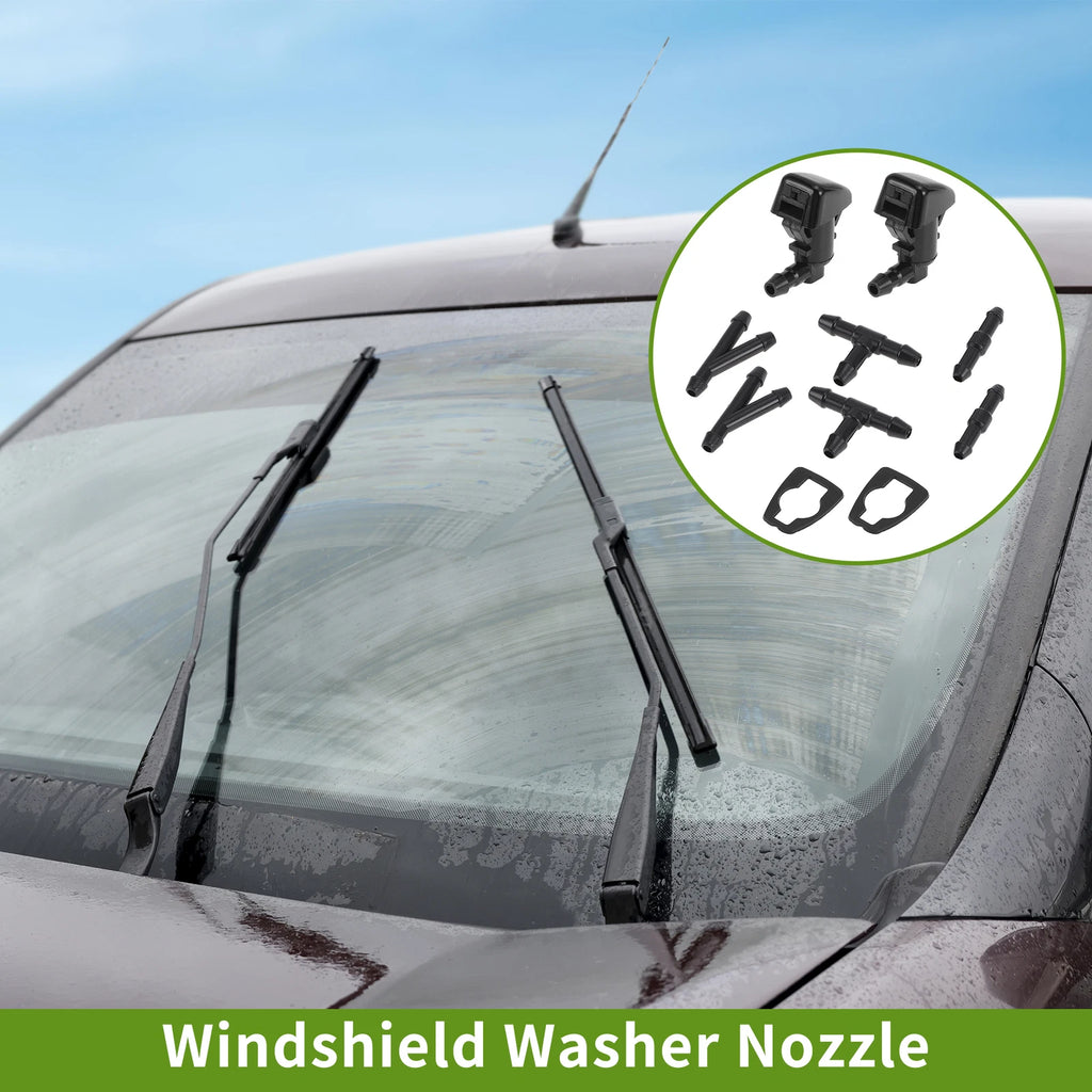 Windshield Washer Nozzle with Hose Connector for Ford