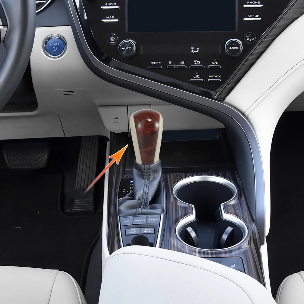 Wood Pattern Gear Shift Knob Replacement for Toyota Lexus (Beige, 2010–2024)