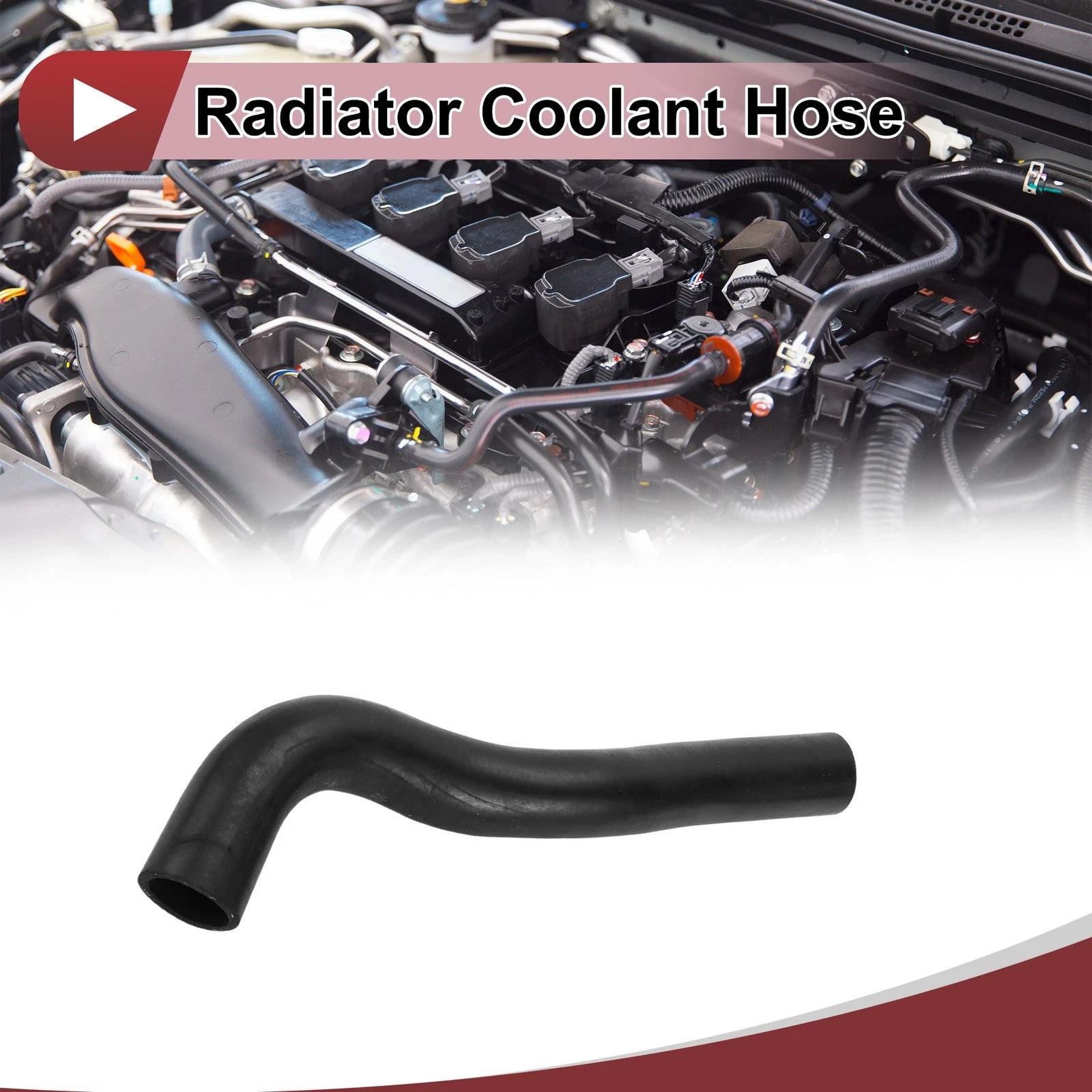Radiator Coolant Hose Replacement for Honda Civic 1.5L (2016–2021) Rubber Black
