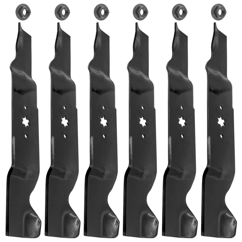 Deck Blade Set 54 Inch Replacement with Nuts for MTD Cub Cadet (1995–2018)