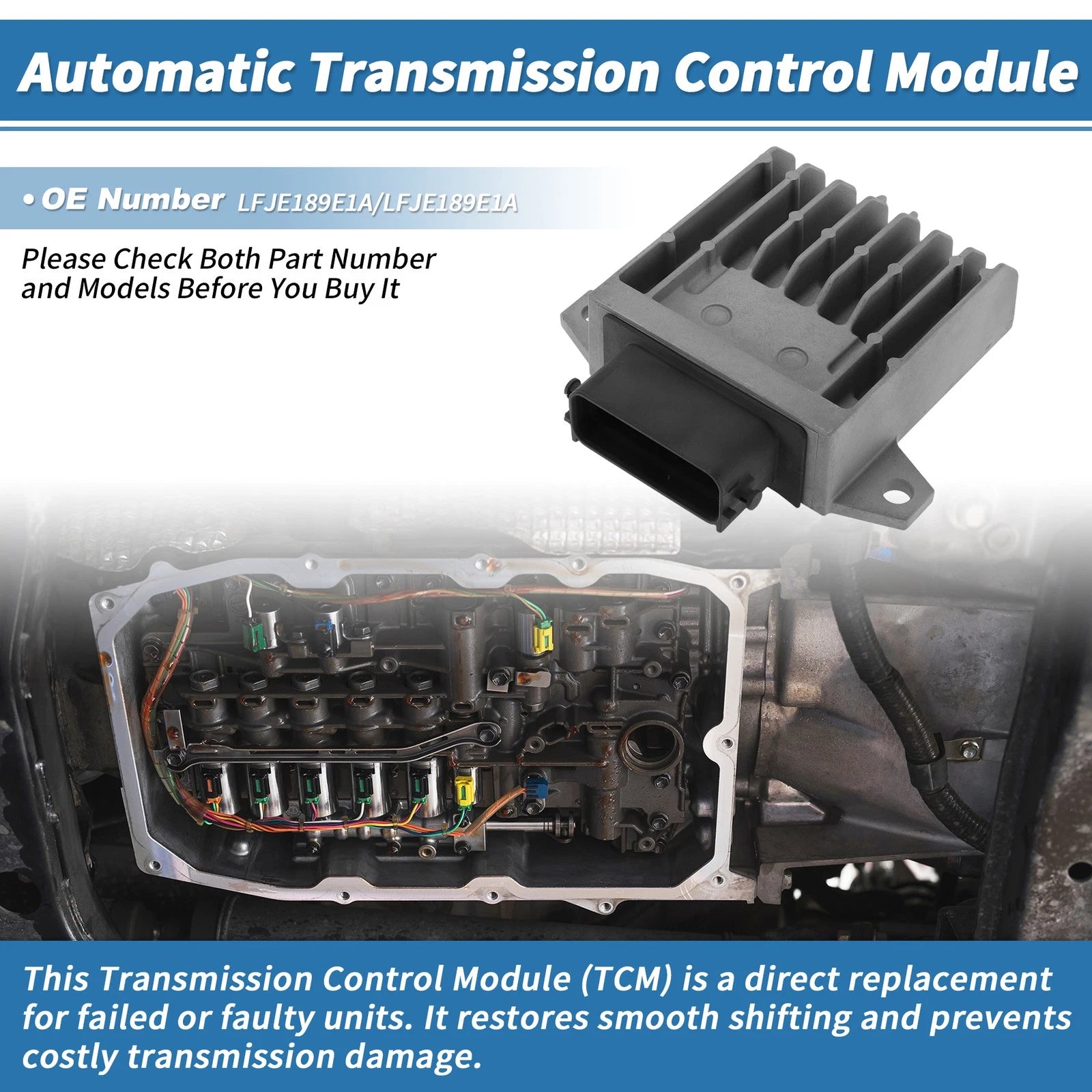 Transmission Control Module Replacement for Mazda 3 (2012–2013) 2.0L 2.3L 2.5L