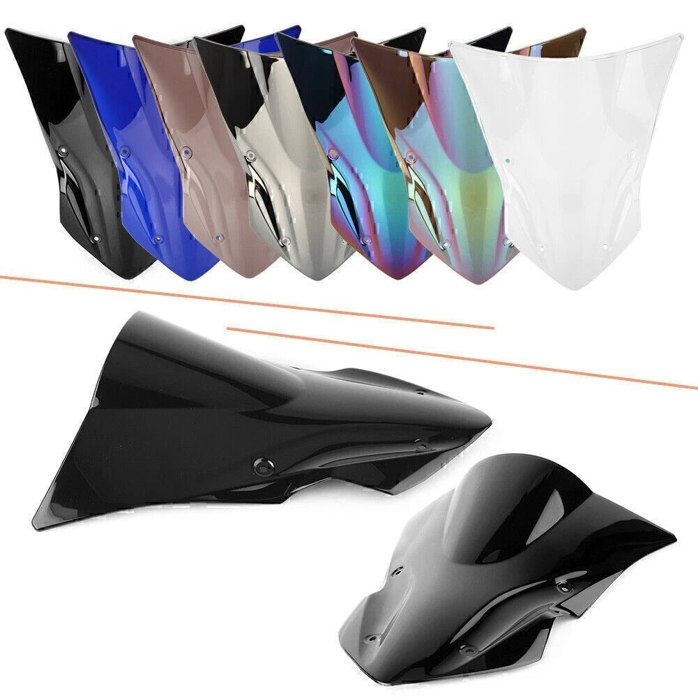 Motorcycle ABS Front Windshield Windscreen For Kawasaki Z900 2017-2018 Black