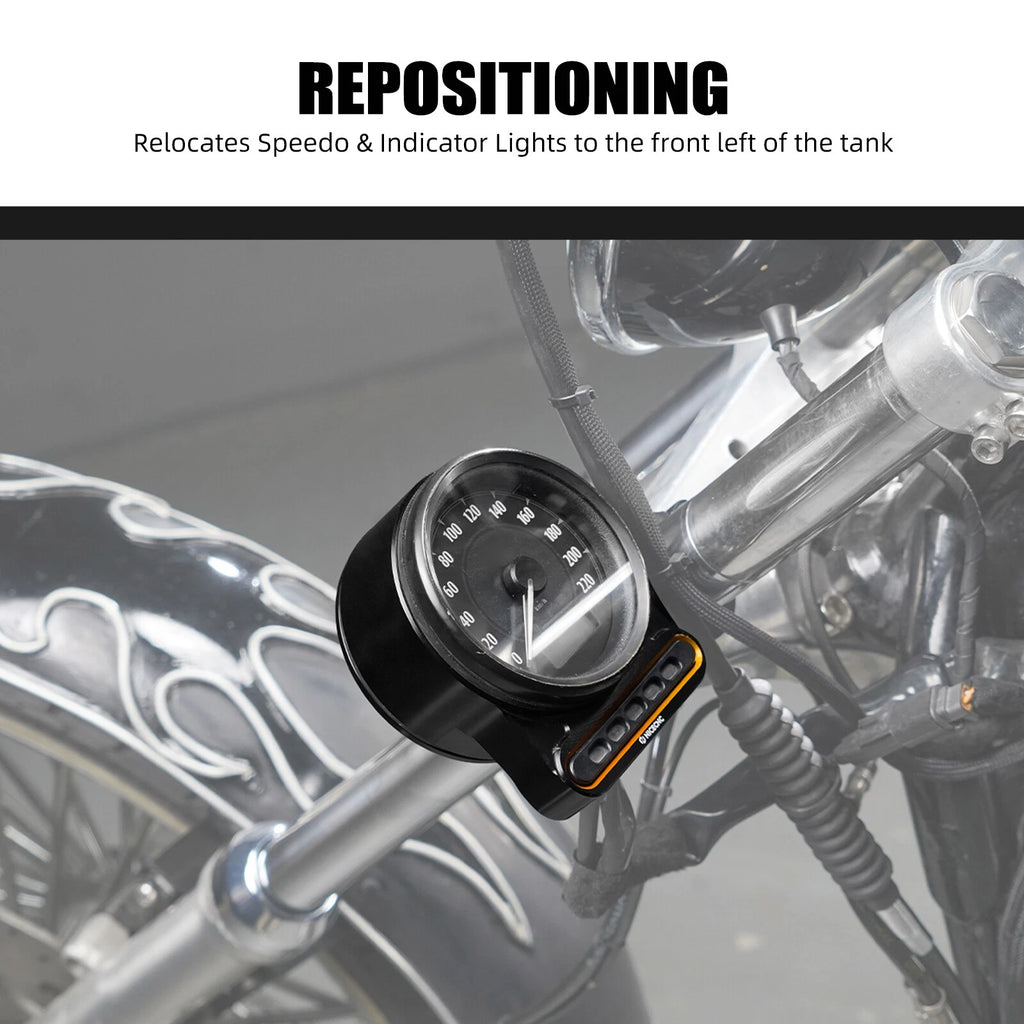 Speedometer Gauges Relocation Bracket for Harley Seventy Two XL1200V (2012–2017)