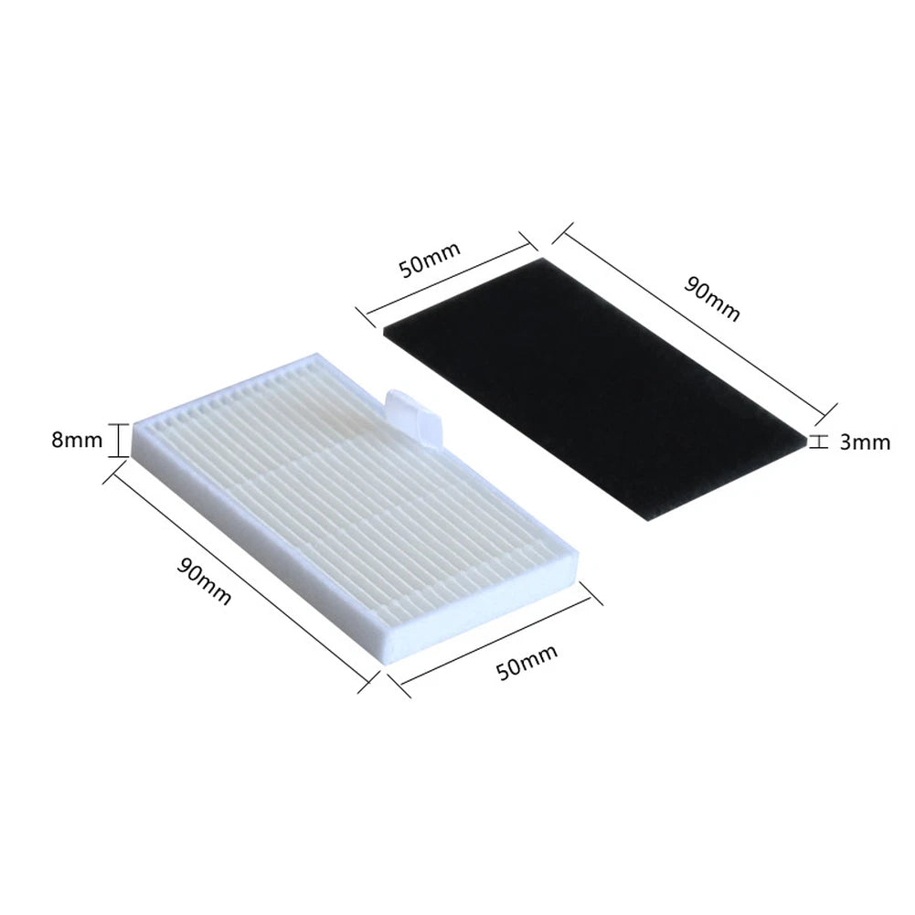 HEPA Filter Set for Robot Vacuum (V-shaped, Detachable Bearings)