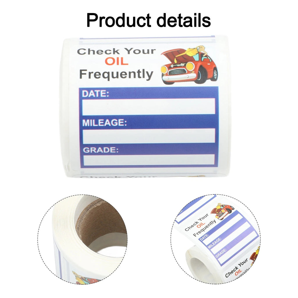 Reminder Label Stickers for Car Maintenance (Universal)