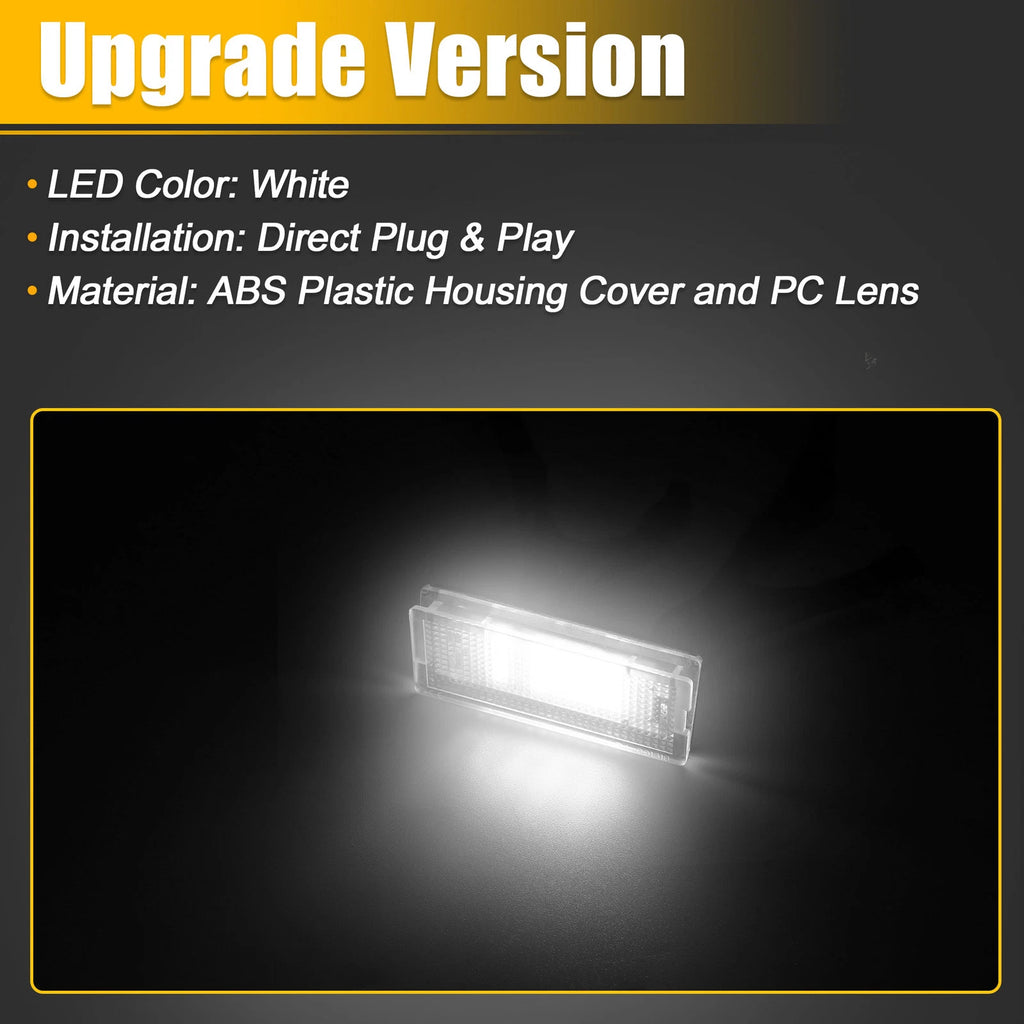 1 Pair LED License Plate Light for Mini Cooper R50 (2001–2006)