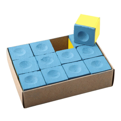 Set of 4 Premium Performance Pool Cue Chalk Cubes for Billiards Table