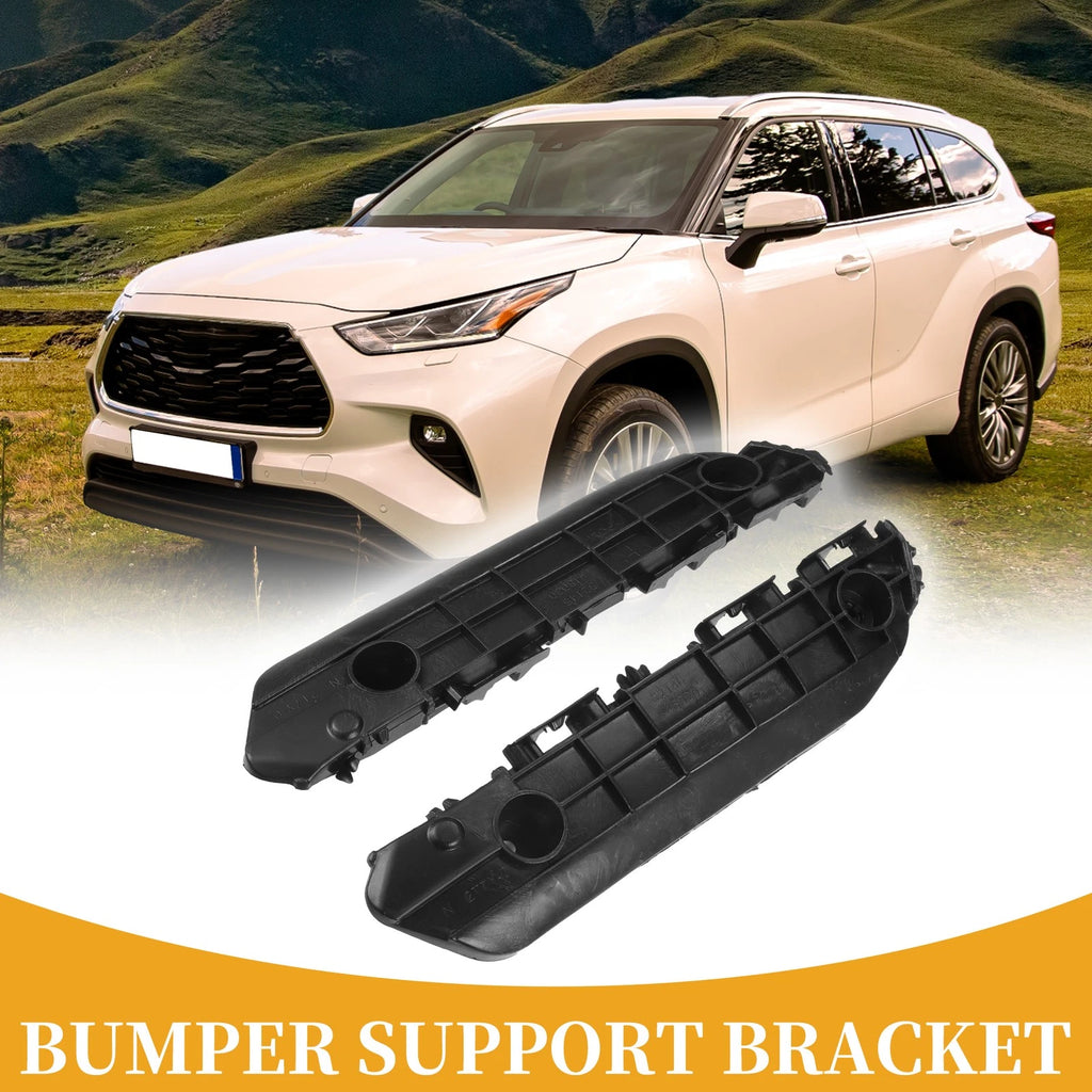 Front Bumper Support Bracket LH RH Side 1 Pair for Toyota Highlander (2008–2010)