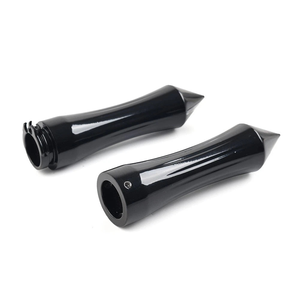 1" Motorcycle Spike Handlebar Hand Grips With Throttle For Harley For Kawasaki