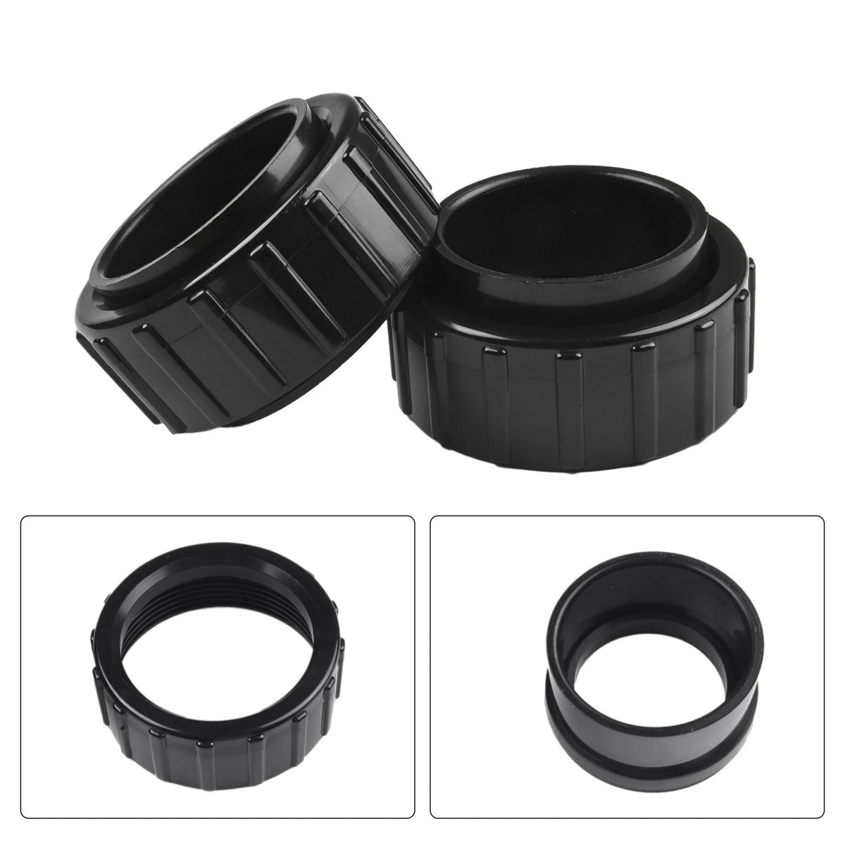 Set of 2 Union Connector Replacement Kit for Hayward Salt Cell 2in PVC