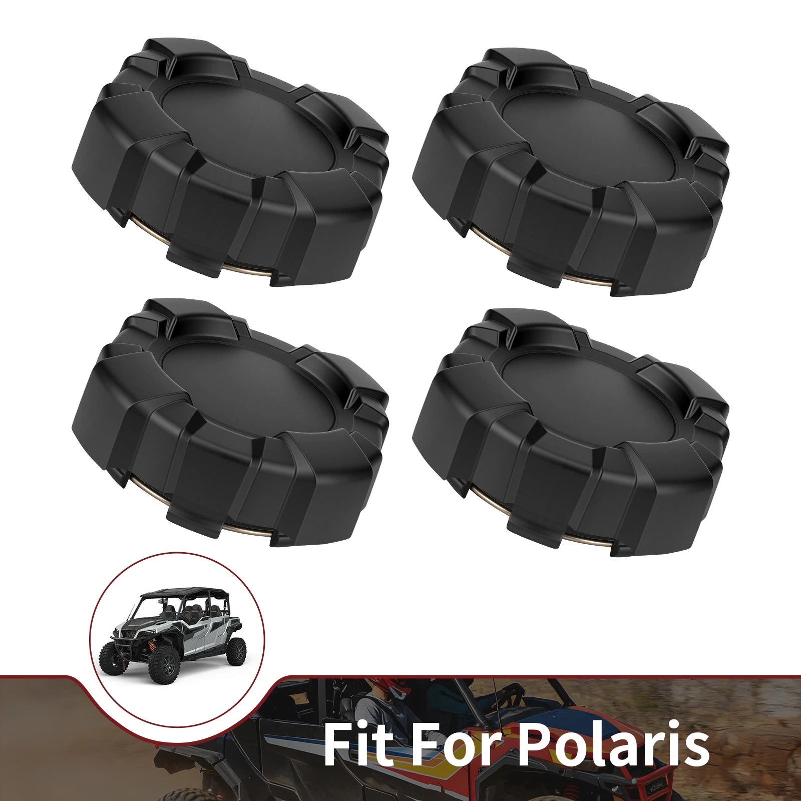 Set of 4 Wheel Center Caps for Polaris General 4 1000 (2017–2022) 1522498