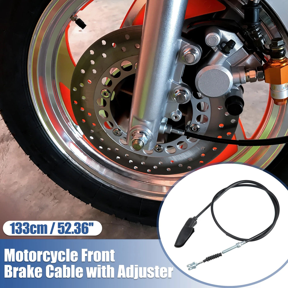 Front Brake Cable for Yamaha YZ125 (1984) & YZ250 (1983–1984)