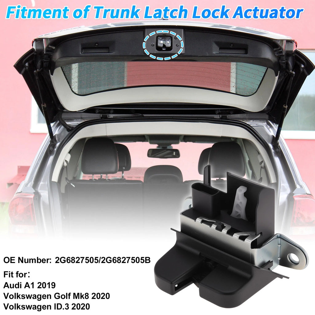 Rear Trunk Latch Lock Actuator for Audi A1 (2019) 2G6827505 4 Pins