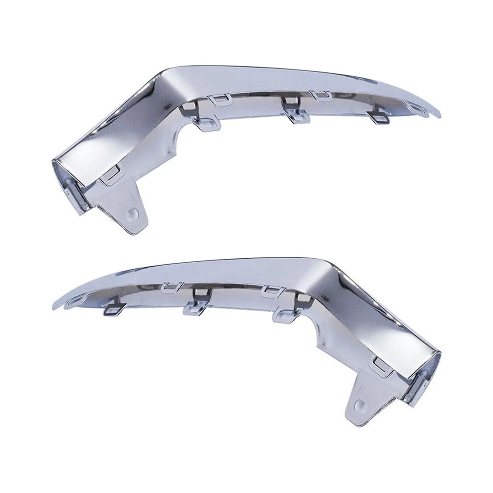 For 2014-2016 Mercedes W212 E350 L&R Front Bumper Chrome Trim Molding PAIR