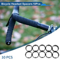 Bicycle Headset Spacers 15mm 28.6mm 1-1/8 Black Aluminum 10 Pack