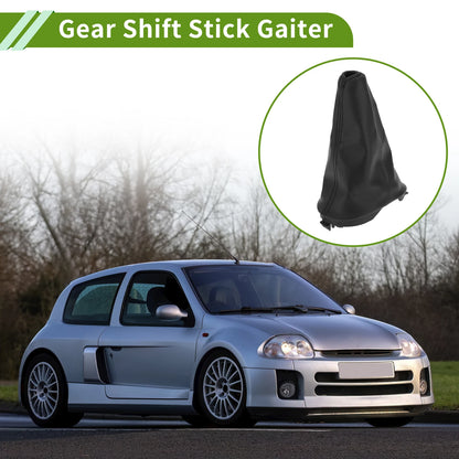 Gear Shift Stick Gaiter for Renault Clio II (2001–2005) Black Faux Leather