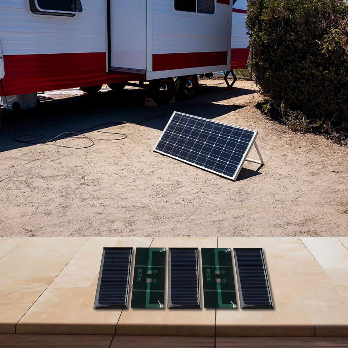 Flexible Solar Panel for DIY Projects (0.25W)