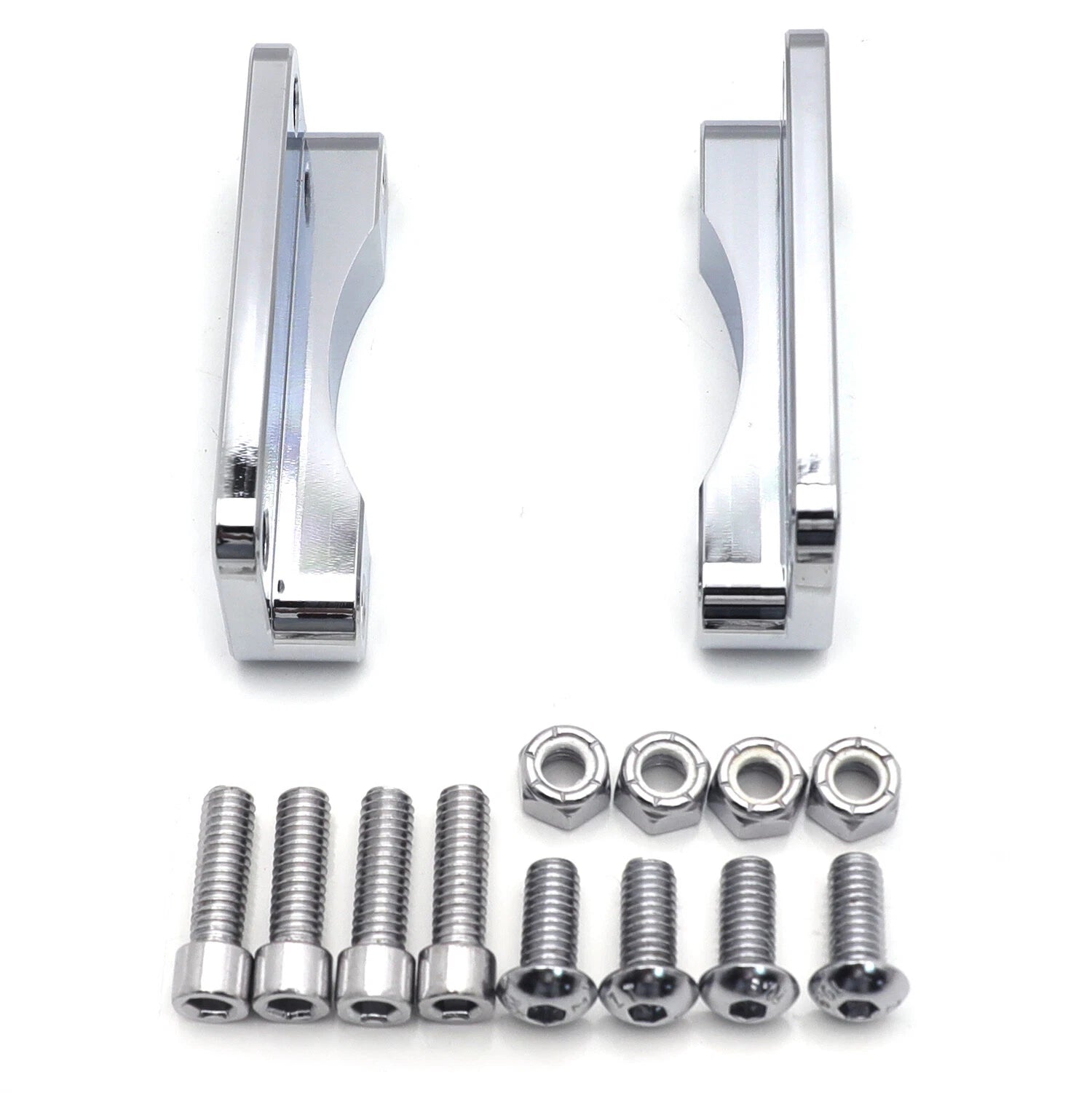 Chrome Front Fender Relocator Kit for Harley Touring FLHT FLHR (2003–2013)