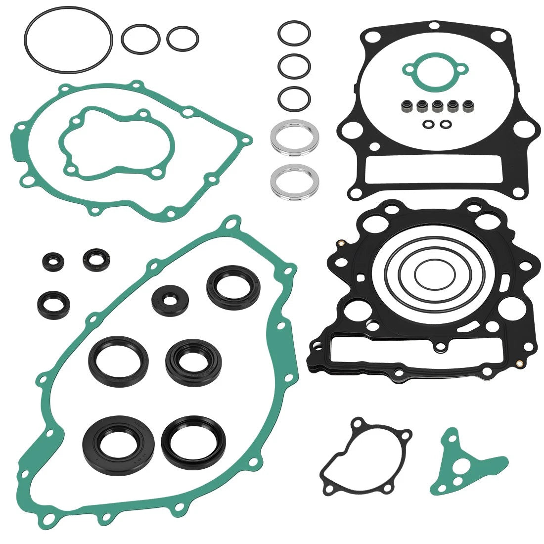 Complete Engine Top End Gasket Set for Yamaha Grizzly 660, Rhino 660 (2002–2008)